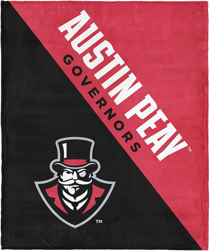 Northwest NCAA Silk Touch Throw Blanket, Ultra Soft Plush Polyester, Lightweight Warm Decorative Fan Gift, 46 x 60 in