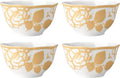 Lenox Butterfly Meadow Cottage Rice Bowls, Set of 4, 3.10 LB, Goldenrod