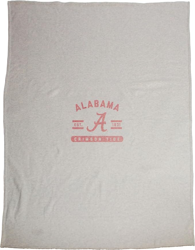 Logo Brands NCAA Sweatshirt Blanket - Officially Licensed Soft Throw Blanket for Fans, Cozy Game Day Blanket, Vintage-Style, Great Gift for Students & Alumni