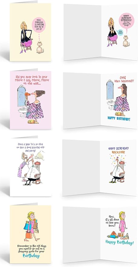 Funny Gift Set of Notepads & Greeting Cards - Office Gifts - Funny Notepads- Funny Birthday Cards