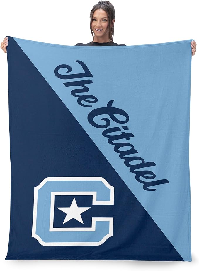 Northwest NCAA Silk Touch Throw Blanket, Ultra Soft Plush Polyester, Lightweight Warm Decorative Fan Gift, 46 x 60 in