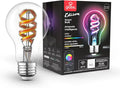 Globe Electric 35850 Wi-Fi Smart 7W (40W Equivalent) Spiral Filament Multicolor Changing LED Light Bulb, No Hub Required, Voice Activated, 2000K - 5000K, A19 Shape, E26 Base, Vintage Edison