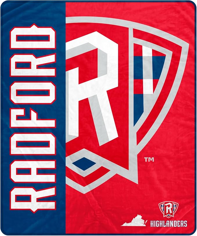 Pegasus Sports NCAA Radford Highlanders Endzone Ultra Soft Tailgate Throw