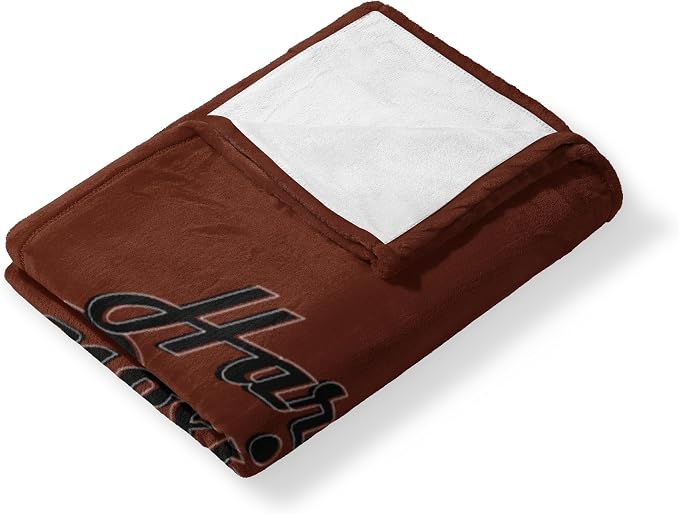 Northwest Harley-Davidson Cursive HD Silk Touch Throw Blanket, 46 x 60 in | 100% Polyester, Velvety Feel, Lightweight Warmth, Couch Bed Chair Lounging, Giftable Indoor Comfort
