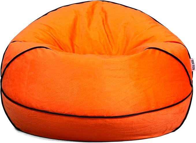 Big Joe Sports Ball Child-Sized Bean Bag Chair for Kids, Basketball Plush, Ultra-Soft Lightweight Polyester Blend, 2.5 Foot Refillable