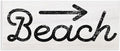 'Weathered Beach Direction Sign Rustic Arrow'| Wall Plaque Art | Stupell Industries | 17 x 7 Inches, Easy to Hang and Sturdy, Made in USA, by Lil' Rue