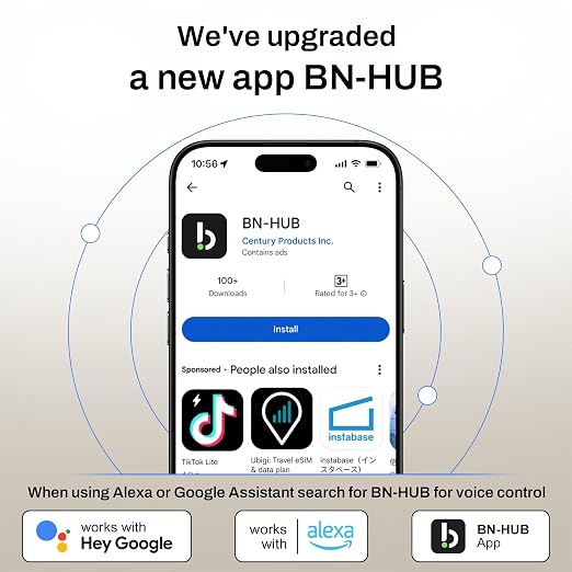 BN-LINK WiFi Smart in-Wall Light Switch, No Hub Required with Timer Function, White, Compatible with Alexa and Google Assistant, Neutral Wire Needed, 2.4 Ghz Network Only