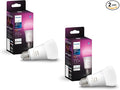 Philips Hue Smart 75W A19 LED Bulb - White and Color Ambiance Color-Changing Light - 2 Pack - 1100LM - E26 - Indoor - Control with Hue App - Compatible with Alexa, Google Assistant and Apple Homekit