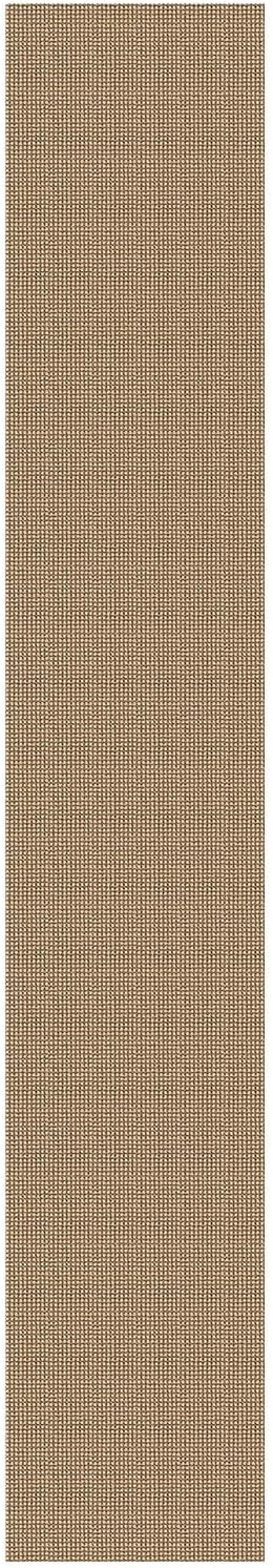 IOHOUZE Washable Exrea Long Hallway Runner Rug 2.6x14 Rubber Backed Kitchen Runner Entryway Runner Indoor, Woven Rugs Floor Carpet for Kitchen Hall Entryway Stair, Orange/Tan/Brown