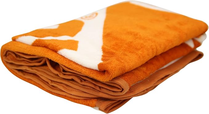 NORTHWEST NCAA Texas Longhorns Micro Raschel Throw Blanket – 46 x 60 Inches – Halftone Design (Pack of 6)