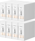 DIMJ Bed Sheet Organizers and Storage 8 Pack - Foldable Sheet Holder, Linen Closet Organizer Box for Sheets Set, Bedding, Blankets, Towel (King & Queen Size)