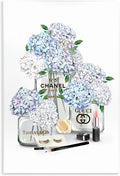 Glam Hydrangea Perfume Bottle, 10 x 15 Inch Mounted Print on Wall Plaque | Stupell Industries · By Ziwei Li · Ready to hang · Made in USA