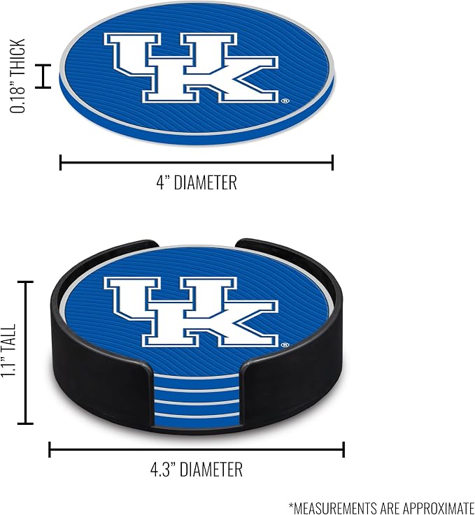 Rico Industries NCAA 4pack Coaster Set - Classic Favorites