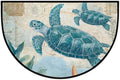 Turtle Ocean Half Round Door Mat Welcome Entrance Mat Bath Bathroom Rug | Turtle Ocean Welcome Entrance Mat Anti-Slip Half Moon Bath Mat Semi Circle Rug Indoor Outdoor Kitchen Rug