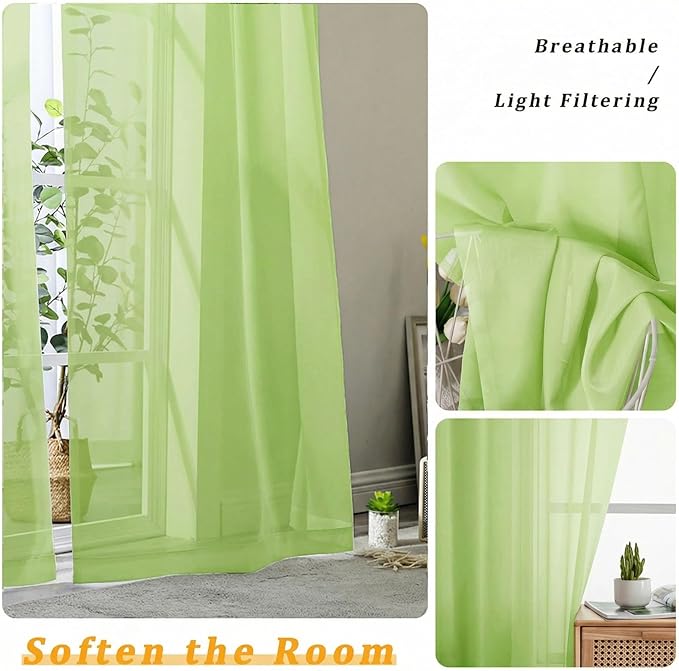 Gwine Sheer Curtains 84 Inches Long - Image 5