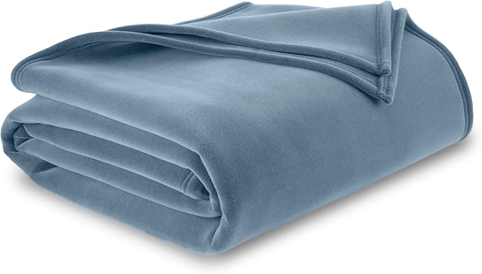 Vellux Original Blanket, King Size, 108x90, Blue | Soft Nylon Insulated, Lightweight, Machine Washable, All Season, Pet Friendly, Wont Pill or Lint