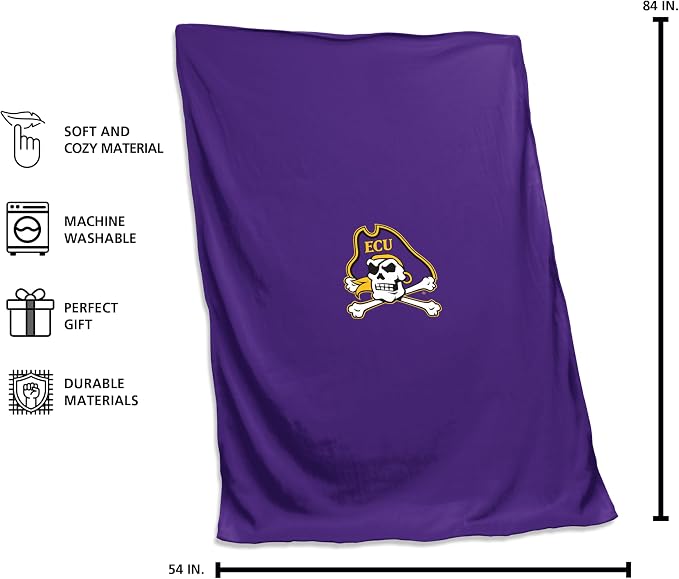 Logo Brands NCAA Unisex-Adult Sweatshirt Blanket