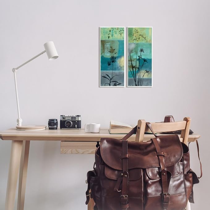 Contemporary Orchid Floral, 7 x 17 Inch Mounted Print on Wall Plaque Set | Stupell Industries · By Chris Donovan · Ready to hang · Clean · crisp presentation · Made in USA