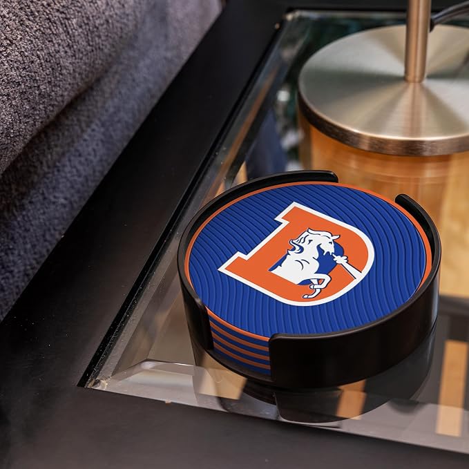 Rico Industries NFL Football Classic Favorites: PVC Coaster Set (4-Pack)