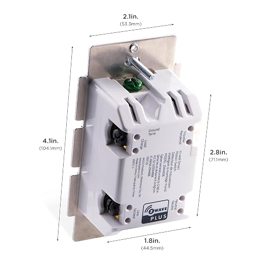 Enbrighten Z-Wave Smart Motion Sensor Light Indoor, On/Off, Vacancy/Occupancy Sensor, Includes White & Almond, Zwave Hub Required, Works with SmartThings, Wink, & Alexa, Smart Light Switch, 26931