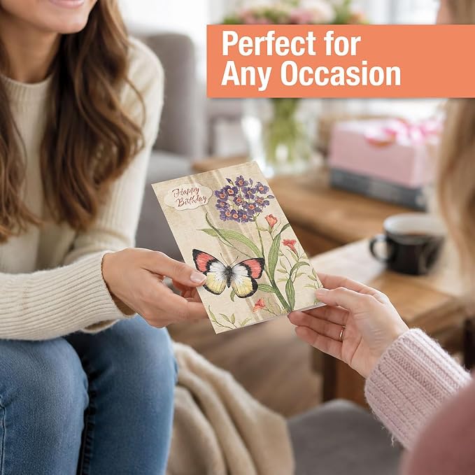 Current All Occasion Greeting Cards with Matching Envelope Seals | Susan Winget Studio, 40 Count, 5 x 7 Folded, Themed Card Value Pack, With Envelopes
