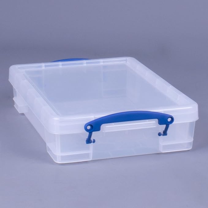 Really Useful Box Stackable Box, Clear (5 Pack)