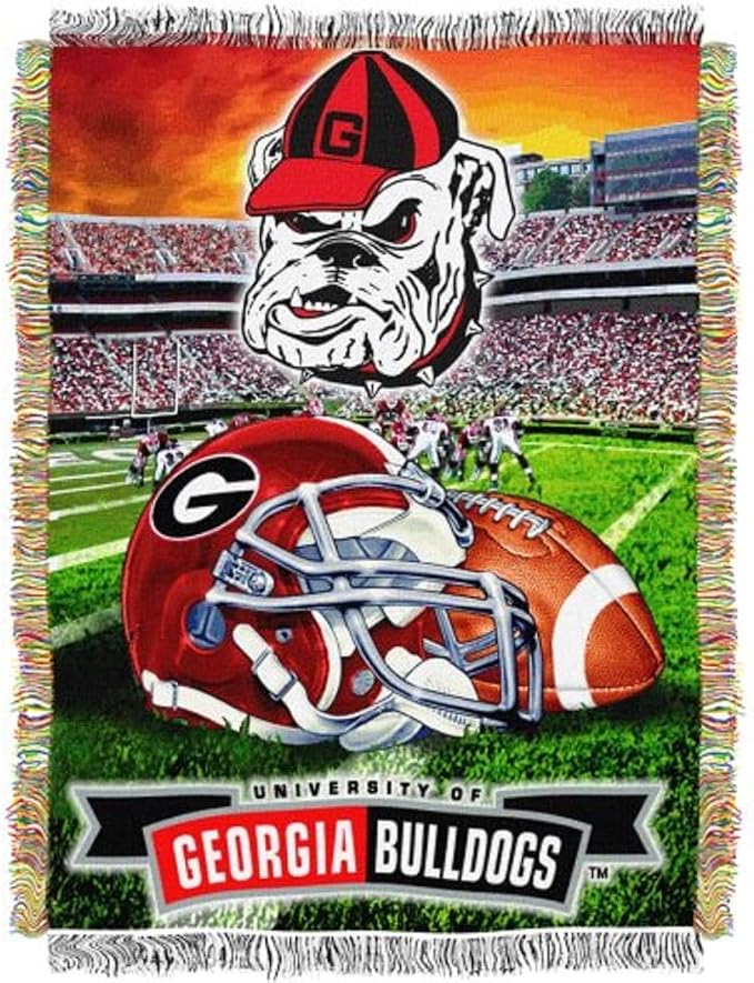 Officially Licensed NCAA "Home Field Advantage" Woven Tapestry Throw Blanket, 48" x 60", Multi Color