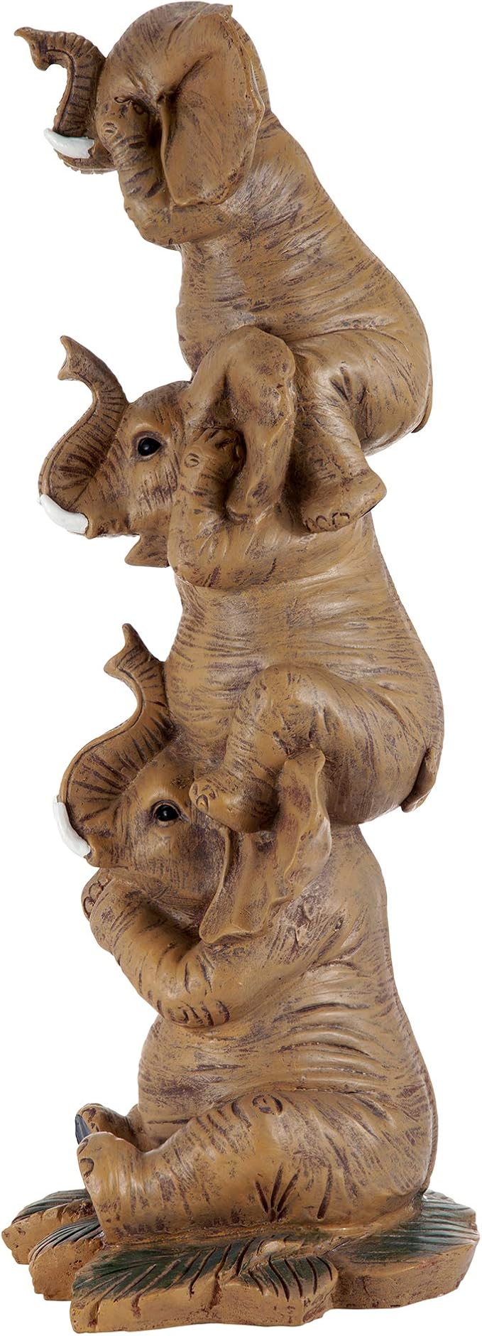 Large hear see speak no evil elephants