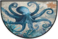 Octopus Half Round Doormat Semi Circle Rug Half Moon Rug Entryway Mat | Octopus Vintage Washable Non Slip Outdoor Floor Rug Kitchen Mat for Indoor Outdoor Bathroom Fireplace Bath Decor