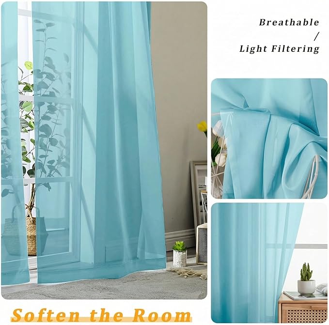 Gwine Sheer Curtains 96 Inches Long - Image 5