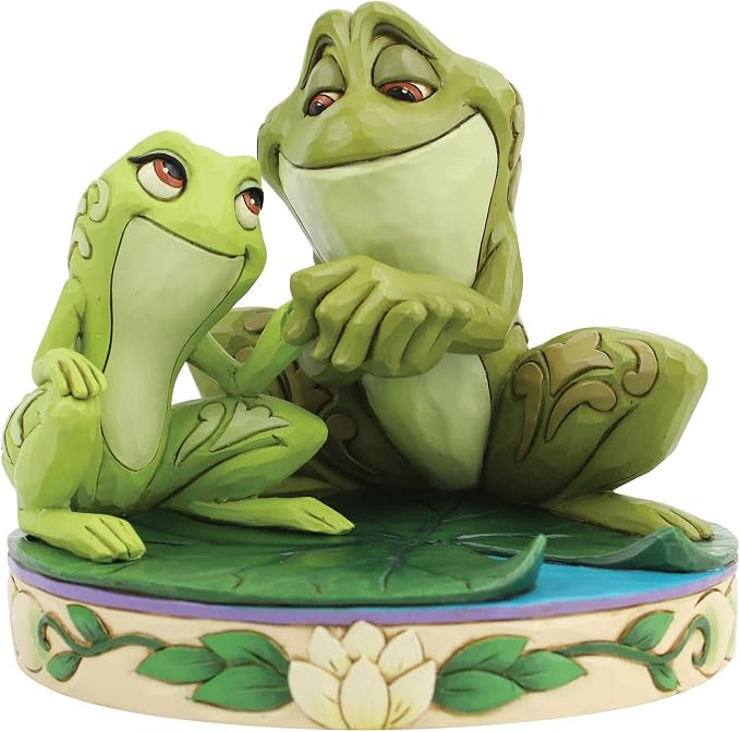 Enesco Disney Traditions Collection by Jim Shore The Princess and The Frog Tiana and Naveen Figurine- Resin Hand Crafted Painted Collectible Disney Figurines Decorative Home Decor Statue, 4.5 Inch