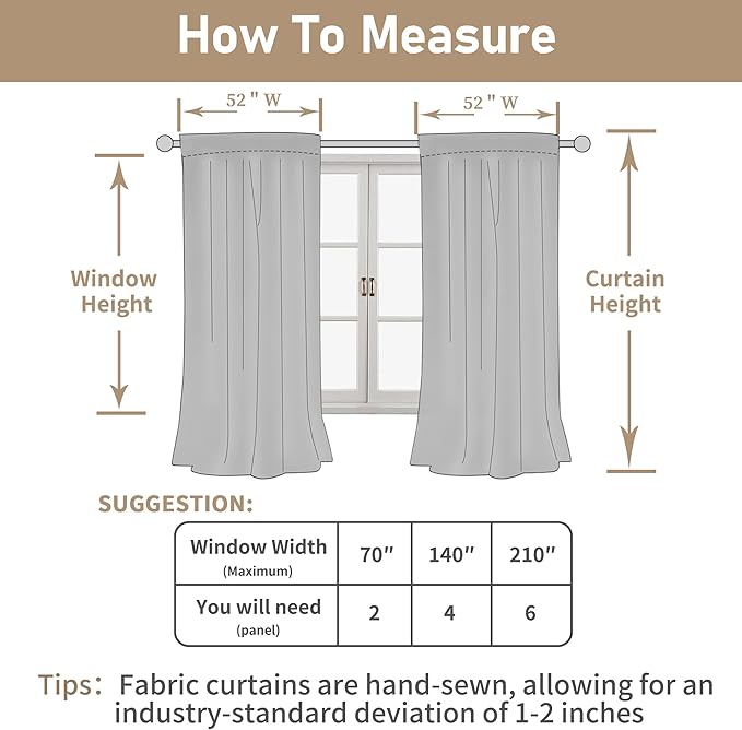 LAMIT Natural Sheer Linen Curtains for Bedroom, Faux Linen Textured Light Filtering Drapes Back Tab and Rod Pocket Boho Neutral Burlap Panels for Farmhouse/Living Room, 2 Panels, 52 x 72 Inch