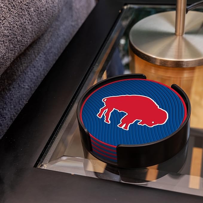 Rico Industries NFL Football Classic Favorites: PVC Coaster Set (4-Pack)