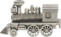DANFORTH Birthday Train Engine – Candleholder - Handcrafted Pewter Birthday Party Decorations – 1 1/2" Tall by 2 1/2" Wide, Made in USA