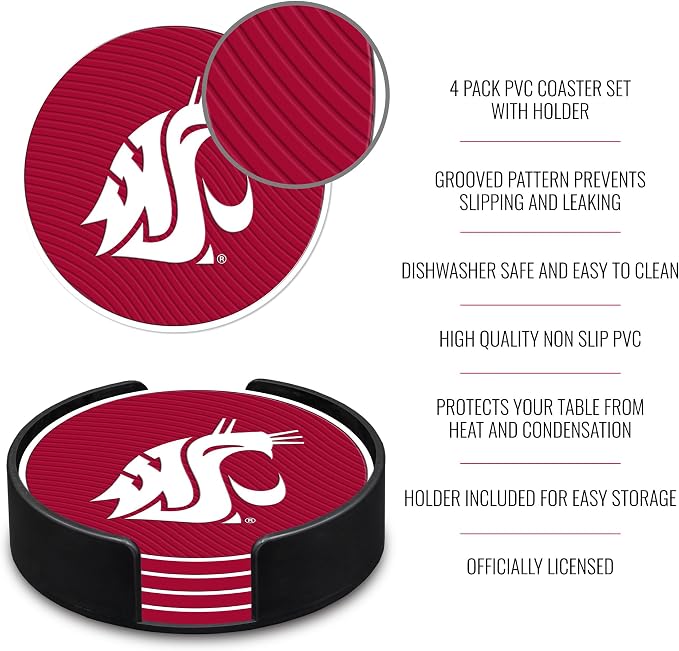 Rico Industries NCAA 4pack Coaster Set - Classic Favorites
