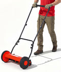 Push Lawn Mower, Manual Hand Push Lawn Mower Without Grass Catcher, Lightweight & Portable Walk-Behind Mower for Small Yards, Garden & Patio