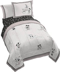 Disney Mickey Mouse and Friends Twin Comforter Set 5 Piece Bedding, Beige | Minnie Donald Goofy, Bed in a Bag, Comforter Sheets Sham Pillowcase, Official Product, Soft Microfiber, Machine Washable