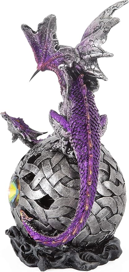 George S. Chen Imports LED Dragon Home Decor Statue Figurine Unique Gifts