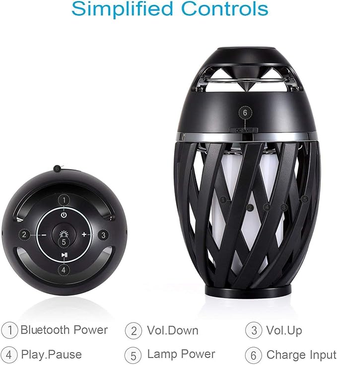 DiKaou Gifts for Men, Him, Outdoor Bluetooth Speaker, Unique Gifts for Him Dad, Wireless Speaker Waterproof with Torch Light, BT5.0 with HD Audio and Enhance Bass, Birthdays Gifts for Men Her Women