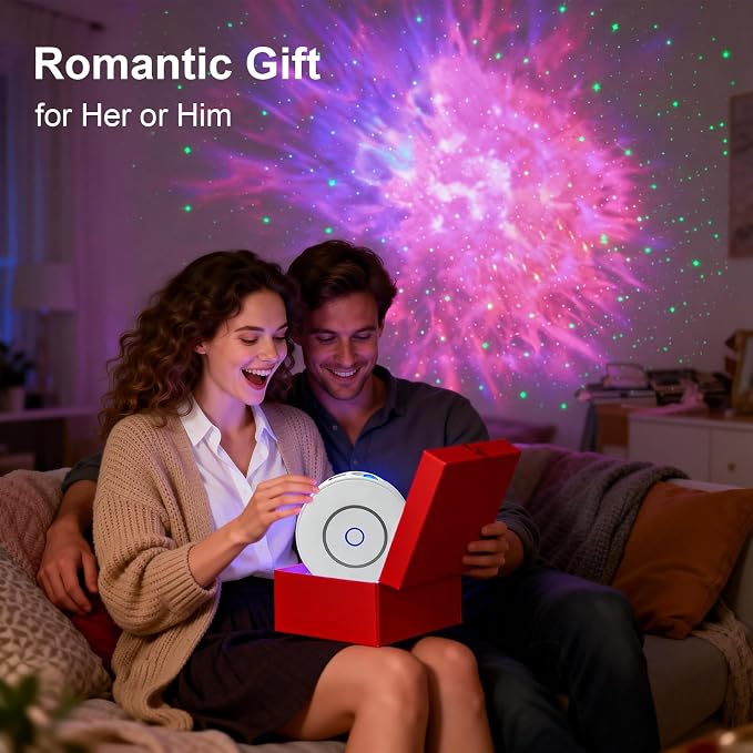 CHIGIH Galaxy Projector, LED Starry Sky Nebula Night Light Star Projector | Bedroom Ceiling Projector, App & Voice Controlled Northern Lights Projector for Room Party Decor, Teen Women Birthday Gifts