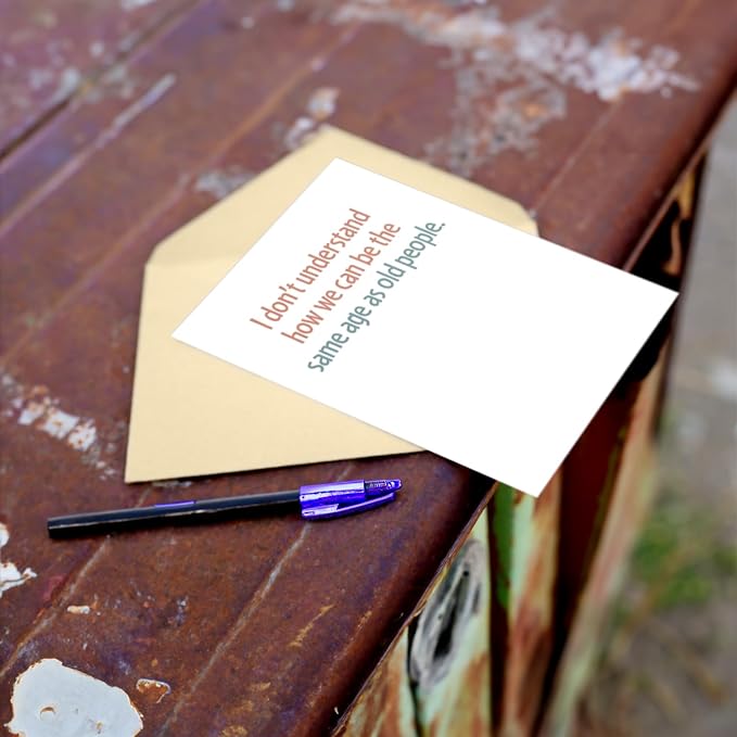 Funny Birthday Card - Husband Wife Greeting Gift Card With Envelope For Men And Women, Blank Inside, Made In USA, 4.25 X 5.5 inches (How People Can Be ...)