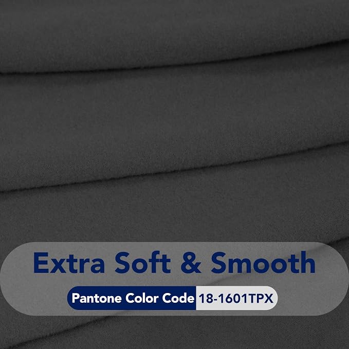 PureFit Stretch Loveseat Covers Fleece Couch Covers for Sofa Dark Gray | 1-Piece Sofa Slipcover Soft Couch Protector, Sofa Cover Washable with Non Skid Foam and Elastic Bottom for Kids, Dogs