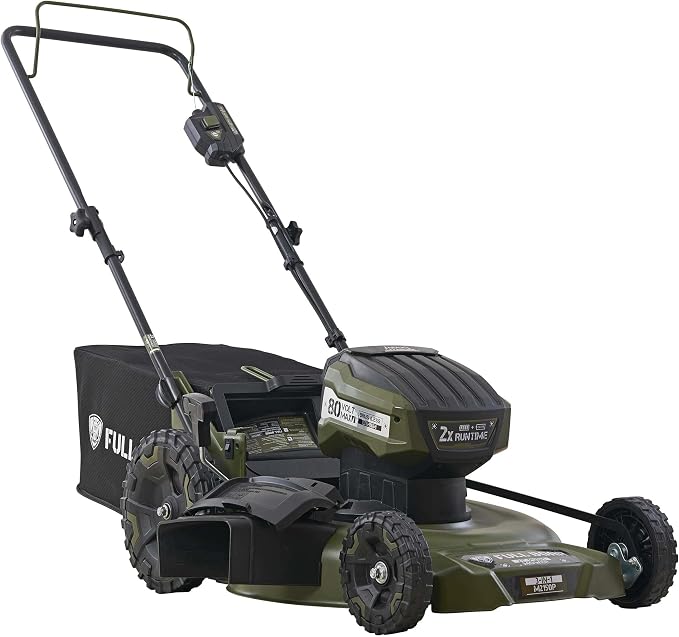 80V Brushless 21 in. 3-in-1 Cordless Battery Walk Behind Push Lawn Mower, 2 Batteries (5.0Ah) +1 Charger Included