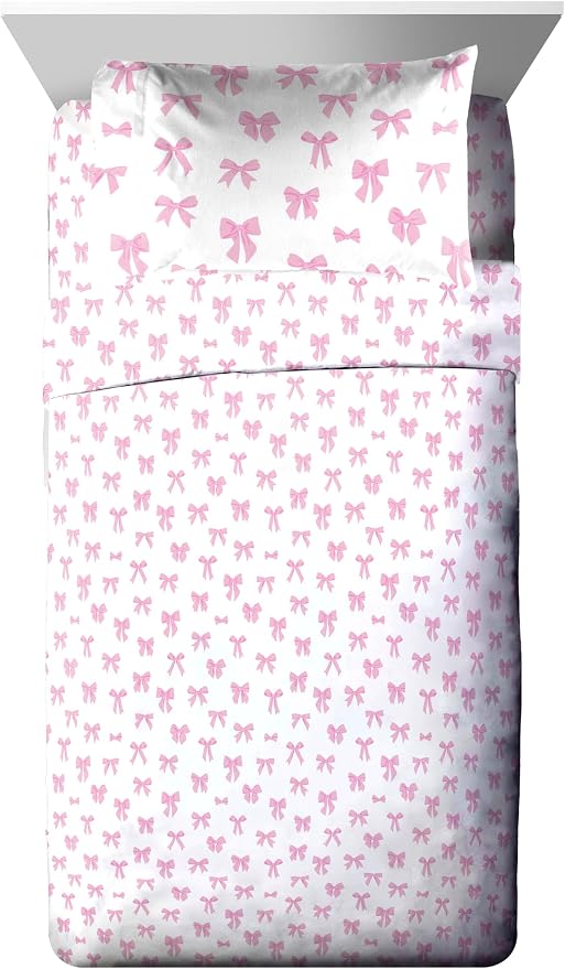 Trend Collector Cowgirl Twin Comforter Set 5 Piece Kids Bedding, Pink | Bed in a Bag, Comforter Sheets Sham Pillowcase, Soft Microfiber, Machine Washable, Easy Care, Girls Gift