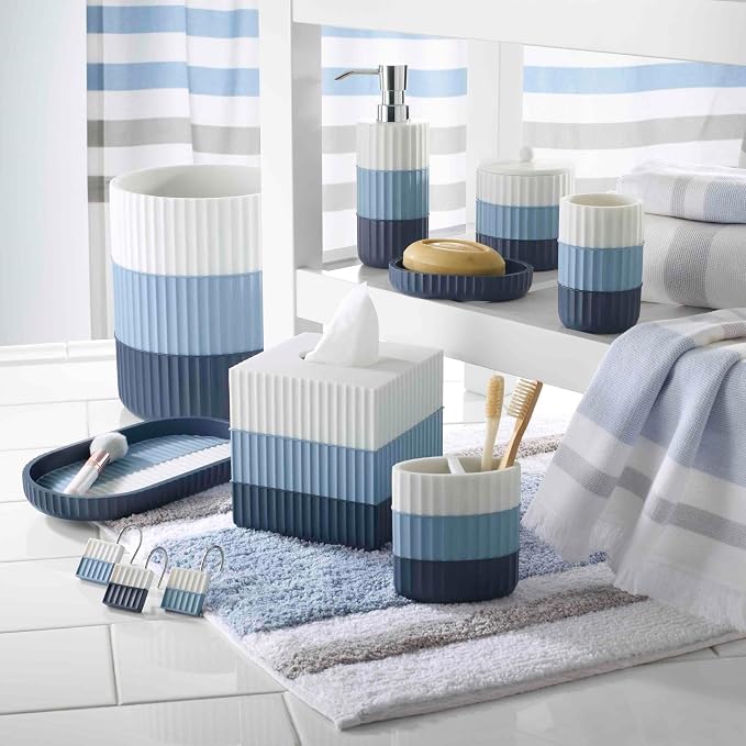 Izod - Bathroom Rug 20x32, Soft, Non-Slip & Absorbent Cotton | Soft & Absorbent Cotton, Non-Slip Backing, Plush Comfort, Machine Washable, Everyday Bathroom Use