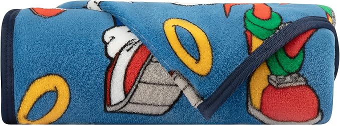 Franco Kids Bedding Super Soft Plush Throw Blanket, 62 in x 90 in, Sonic The Hedgehog, Anime