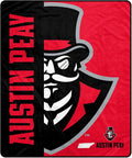 Proformance Home NCAA Austin Peay Governors Endzone Ultra Soft Tailgate Throw
