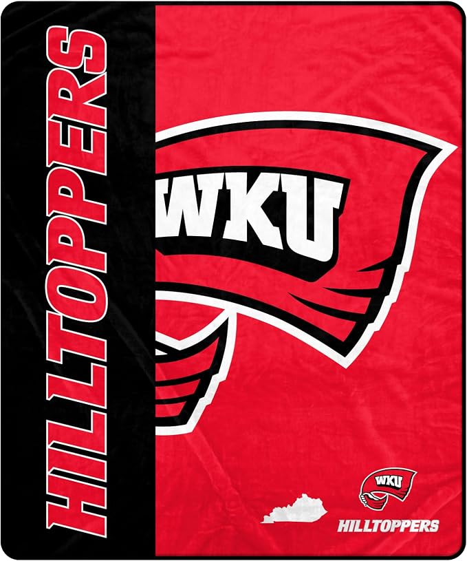 Proformance Home NCAA Western Kentucky Hilltoppers Endzone Ultra Soft Tailgate Throw