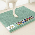 Muddy Mat® | Super Water Absorbent Door Mat Indoor, Microfiber Quick Dry Chenille Entryway Rug, Slip Resistant Front Door Mat, Indoor Mats for Entryway, Machine Washable Pet Rug, Sea Green 20" x 30"