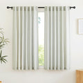 RYB HOME Linen Sheer Curtains for Window Treatments, Light Filtering Privacy by RYBHOME